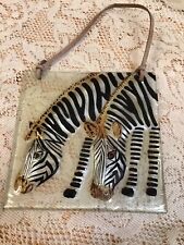 Art glass zebra for sale  Greenbrier