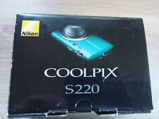 Nikon COOLPIX s220 appareil photo numérique vert dans sa boîte très Bon état  d'occasion  Duclair