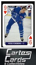 Peter Forsberg 1995-96 Bicycle NHL Hockey Aces #9H Colorado Avalanche, used for sale  Shipping to South Africa