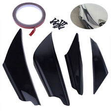 4x/conjunto para-choque de carro barbatana divisor canard difusor valência spoiler brilho labial preto comprar usado  Enviando para Brazil