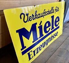 Miele erzeugnisse emailschild gebraucht kaufen  Weißenborn,-Pölbitz