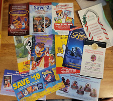10- Vintage Disney Coupons, Ads, Collectors Stamp Beauty and the Beast Dalmation for sale  Shipping to South Africa