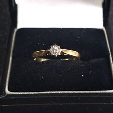 Yellow gold solitaire for sale  SWINDON