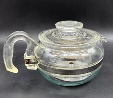 Pyrex Flameware Glass Tea Kettle Coffee Pot with lid 6 Cup Vintage 8336, used for sale  Shipping to South Africa
