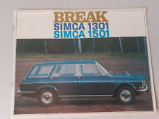 Catalogue brochure simca d'occasion  Cambrai