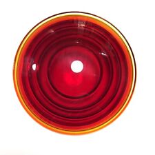 Lente óptica lanterna lâmpada sinal vermelho ferrovia vidro 4-1/2” comprar usado  Enviando para Brazil