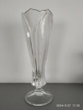 Vase bleikristall transparente gebraucht kaufen  Frankfurt