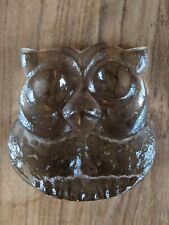Solid glass owl for sale  EDINBURGH