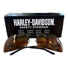 Harley Davidson Motorcycle Safety Glasses HD700 Gunmetal Frame Brown Mirror Lens for sale  Shipping to South Africa