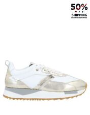 Used, RRP€246 ALBERTO GUARDIANI Leather Sneakers US6.5 UK4 EU37 White Logo for sale  Shipping to South Africa
