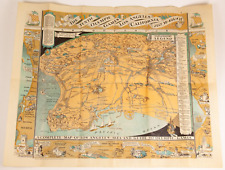 1932 Union Oil Los Ángeles Juegos Olímpicos Mapa Pictórico Mary Hall Atwood Folleto, usado segunda mano  Embacar hacia Argentina