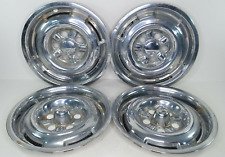 64 65 66 67 Mercury Cyclone Hub Caps 14" Set 4 Wheel Covers 1964 1965 1966 1967, used for sale  Shipping to Canada