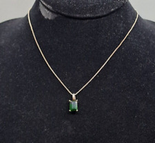 Necklace green silver for sale  DARTFORD