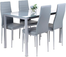 Modern grey dining for sale  CANNOCK