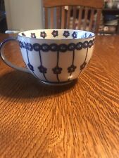 Miyabi Embossed Blue Red White Hand Painted  Soup/Coffee Mug EUC for sale  Shipping to South Africa