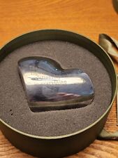 silver heart paperweight for sale  Brightwood