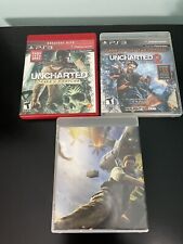  Lote Uncharted: 1, 2, 3: Drake's Fortune; Among Thieves; Drake's Deception PS3 comprar usado  Enviando para Brazil