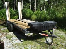 19' x 6' 8" Equipment Utility Flatbed Tri Axle Trailer (ONLY) car backhoe other for sale  Land O Lakes