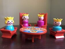 9pc Vintage 993 Fisher Price CASTLE Little People Plastic RARE Blond Princess for sale  Shipping to South Africa