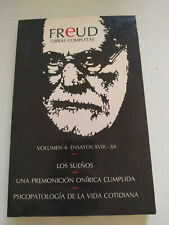 Usado, Freud Obras Completas Volumen 4 Pruebas Xviii-Xx Hyspamerica - Libro Español segunda mano  Embacar hacia Argentina