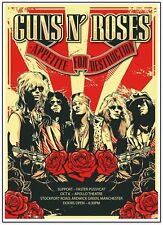 Cartel artístico de concierto de Guns N' Roses segunda mano  Embacar hacia Argentina