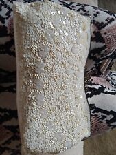 Ivory cream sequin for sale  CONSETT