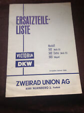 Riginal ersatzteilliste dkw gebraucht kaufen  Kulmbach