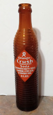 1930s-40s ORANGE CRUSH 8oz AMBER "RIBBED" ACL BOTTLE..NICE....St Joseph, Missoui for sale  Shipping to South Africa