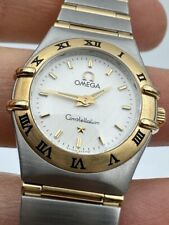 Raro 1998 OMEGA Constellation Moldura Romana Dois Tons Ouro 18K/Aço Inoxidável REPARADO comprar usado  Enviando para Brazil