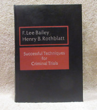 Usado, Técnicas de bem-sucedida para ensaios Penais-F. Lee Bailey & Henry B. rothblatt Hc comprar usado  Enviando para Brazil