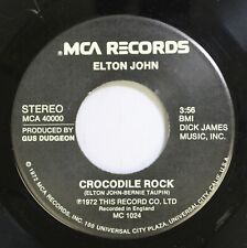 Rock 45 Elton John - Rock de cocodrilo/vino de saúco en discos MCA, usado segunda mano  Embacar hacia Argentina