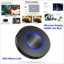 Reprodutor de mídia residencial para carro Airplay HDMI+AV RCA TV WiFi tela espelho link dongle de vídeo comprar usado  Enviando para Brazil