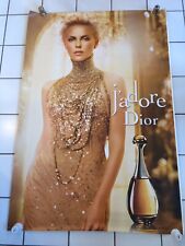 Poster Affiche Parfum J Adore De Dior Charlize Theron 4x6ft Abri Bus Shelter d'occasion  Menton