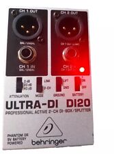 Behringer ULTRA-DI DI20 Professional Active 2-Ch DI-Box/Splitter Testado Usado comprar usado  Enviando para Brazil