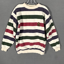 Vintage Y2K Structure Sweater Adult Size Medium Multicolor Striped Cotton Mens for sale  Shipping to South Africa