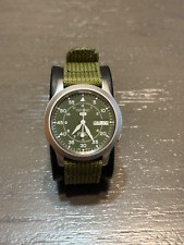 Seiko 5 SNK805 relógio militar automático pulseira de náilon verde comprar usado  Enviando para Brazil