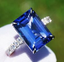 Tanzanite Ring 14K White Gold Diamond Natural 7.87CTW GIA Certif RETAIL $12,900 for sale  Shipping to South Africa