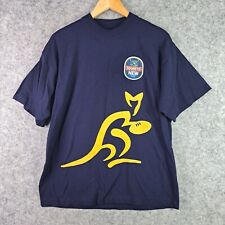 Wallabies Shirt Mens Medium Blue Toohey's New Short Sleeve Crew Neck 4717 for sale  Shipping to South Africa