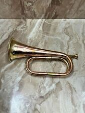 Instrumento musical clássico antigo bronze cobre soprando corneta sinal chifre 12"" comprar usado  Enviando para Brazil