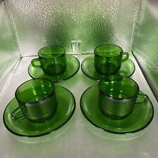 Green glass demitasse for sale  College Park