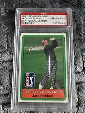 1981 Donruss Golf Jack Nicklaus Statistical Leader PSA 10 GEM MINT  for sale  Shipping to South Africa