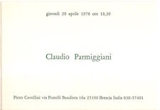 Claudio parmiggiani invito usato  Torino