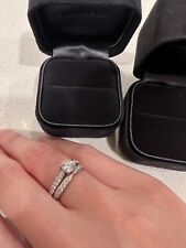 Tiffany & Co Platinum 0.77ct Engagement Ring+Wedding Band wit Diamonds  Size 3 for sale  Corona