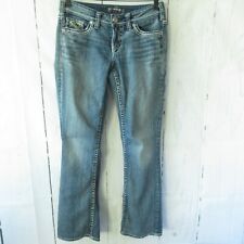 Jeans prata 27 Aiko Bootcut escuro desgastado cintura média comprar usado  Enviando para Brazil