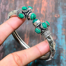 Used, Malachite Gemstone Handmade Gift Cuff Bangle Adjustable s552 for sale  Shipping to South Africa