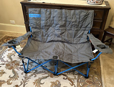 Kelty Low-Love Seat Camping Chair For 2 Stone Gray Portable Folding Chair for sale  Shipping to South Africa