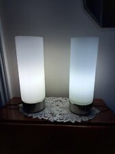 Philips Upright Table Bedside Lamps Pair [Steel & Glass] for sale  Shipping to South Africa
