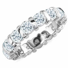 Anel de noivado de prata 3,11 CT#/redondo gelo azul branco moissanita diamante tamanho 8 comprar usado  Enviando para Brazil