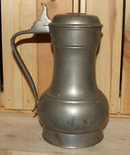 Vintage Swiss Sigg hand made pewter pitcher lidded jug for sale  Shipping to South Africa
