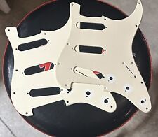 2 Pickguards Squier da Fender Stratocaster SSS Single Ply branco estilo anos 50, usado comprar usado  Enviando para Brazil